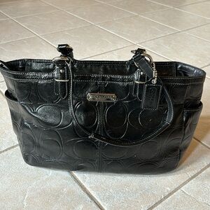 Coach Black Patent Leather Bag